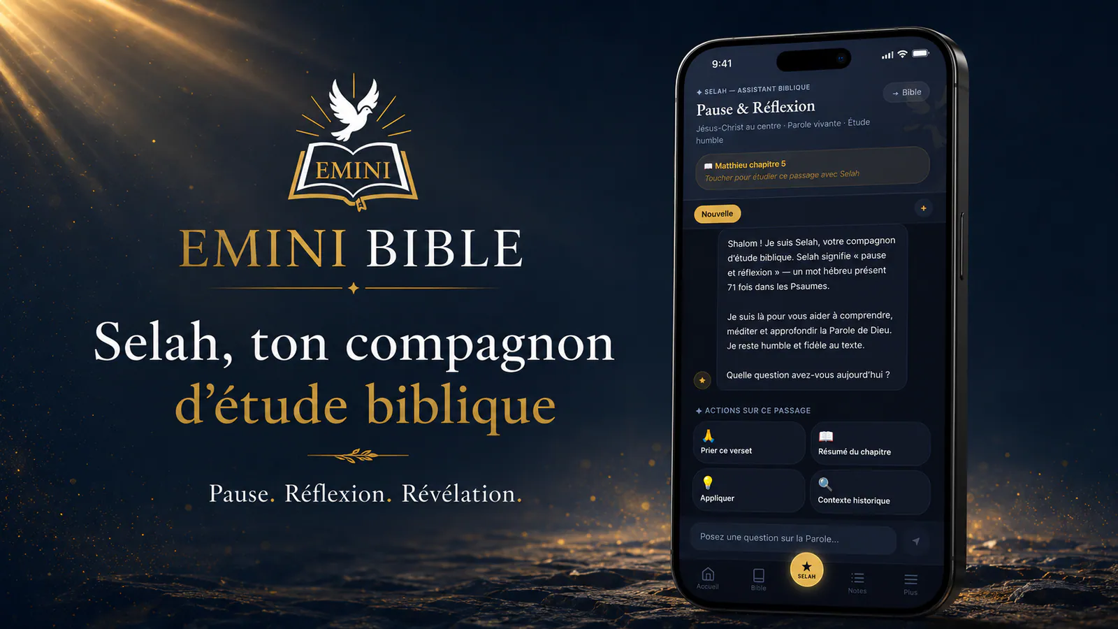 Selah, l'assistant d'étude d'EMINI